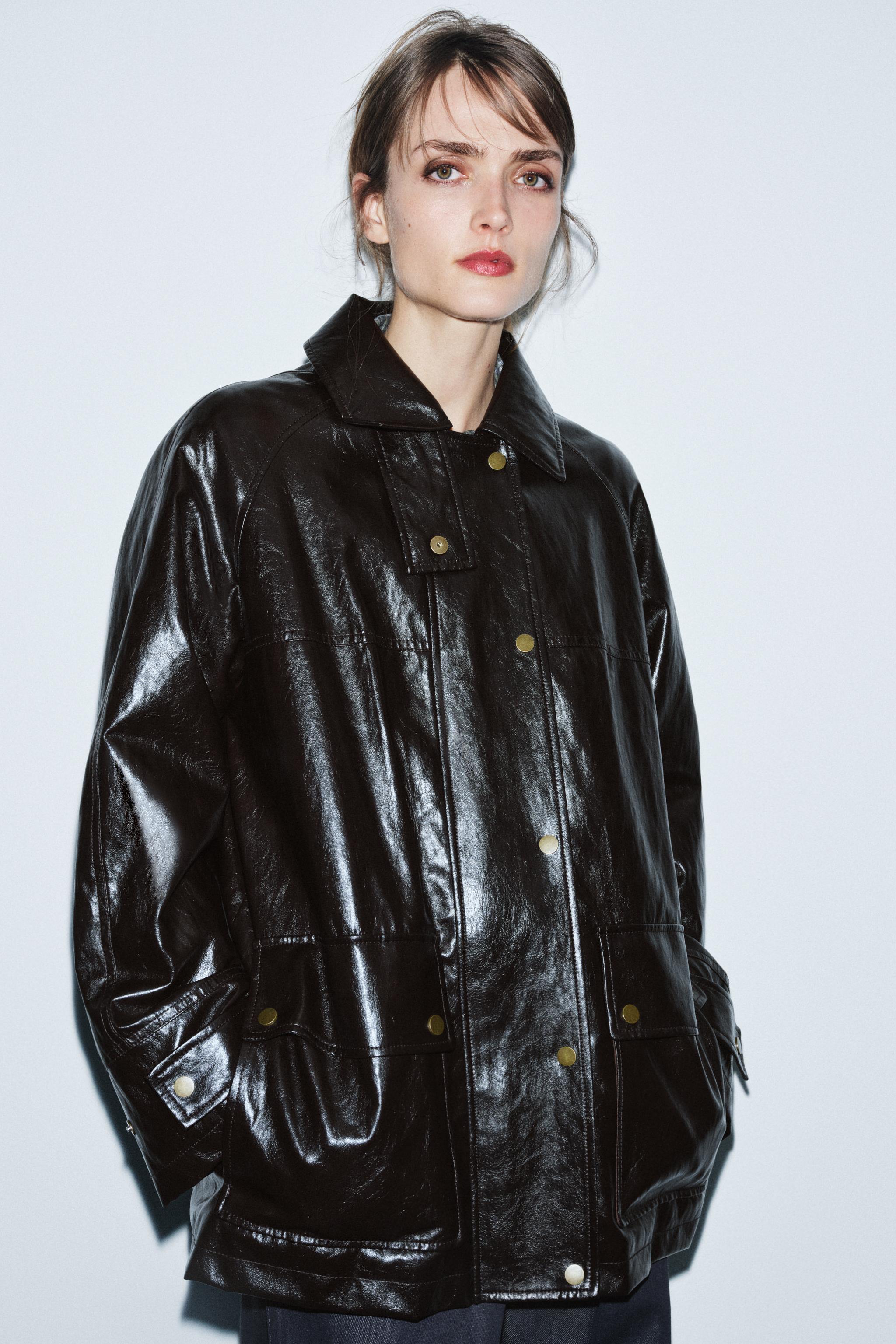 FAUX FUR COLLAR JACKET ZW COLLECTION